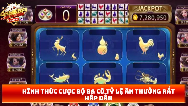 Hình thức cược bộ ba có tỷ lệ ăn thưởng rất hấp dẫn