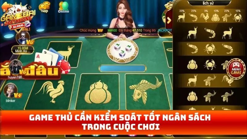 Game thủ cần kiểm soát tốt ngân sách trong cuộc chơi